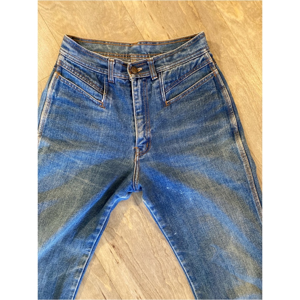Vintage 70s Marsala fine fashion sports wear jeans